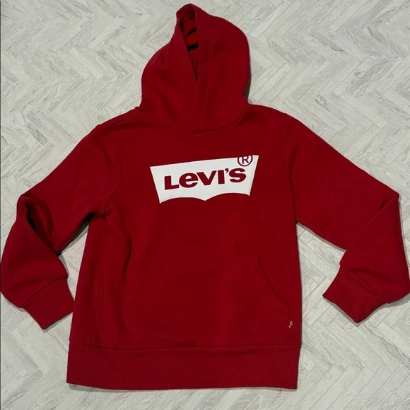 Levi's Red Hoodie, kids small (as 8-10) NWOT - Picture 1 of 5